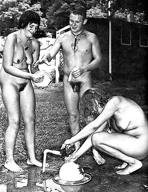 25P Vintage Nudist Camp