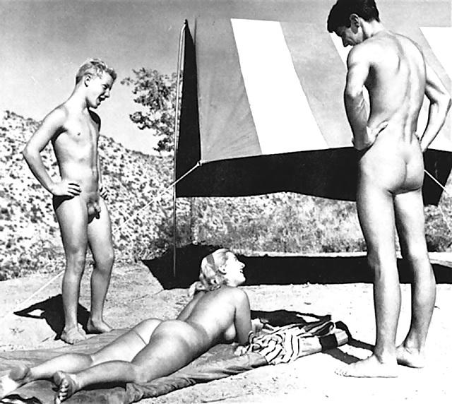 25P Vintage Nudist Camp
