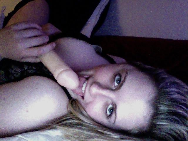 25P Amateur Blonde Posing and Sucking Cock