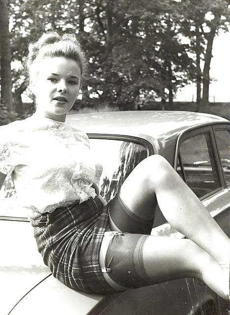 25P Vintage Stockings,panties and pussy