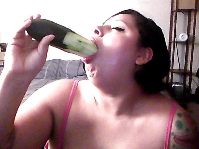 9P Me and one massive fucking cucumber!! 