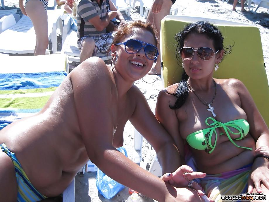 16P Tanned honey sunbathing