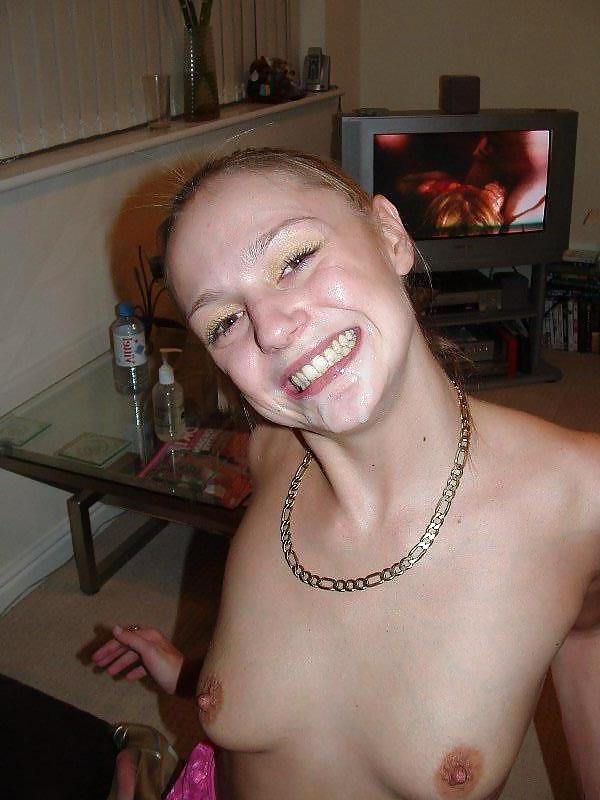 25P Smiling Cum Splattered Faces
