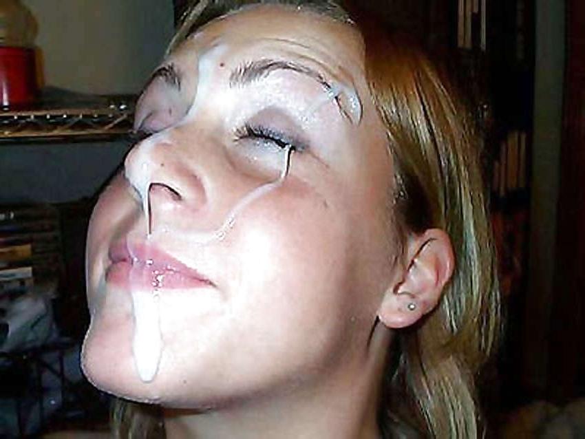 25P Smiling Cum Splattered Faces