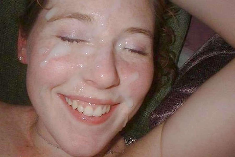 25P Smiling Cum Splattered Faces