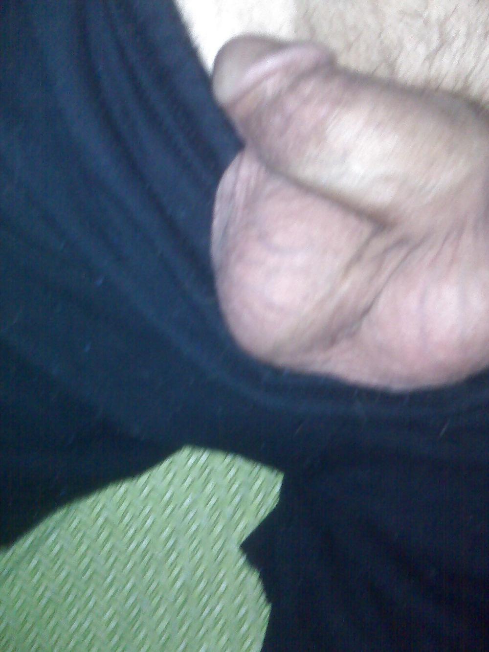 22P Checking out my buddys sweaty hung balls after workout.