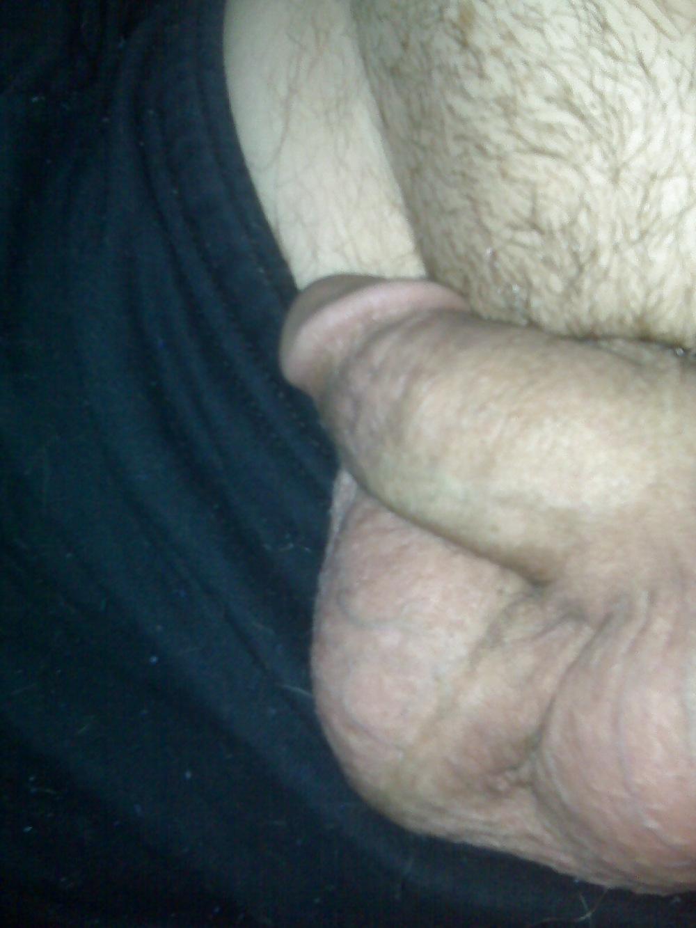 22P Checking out my buddys sweaty hung balls after workout.