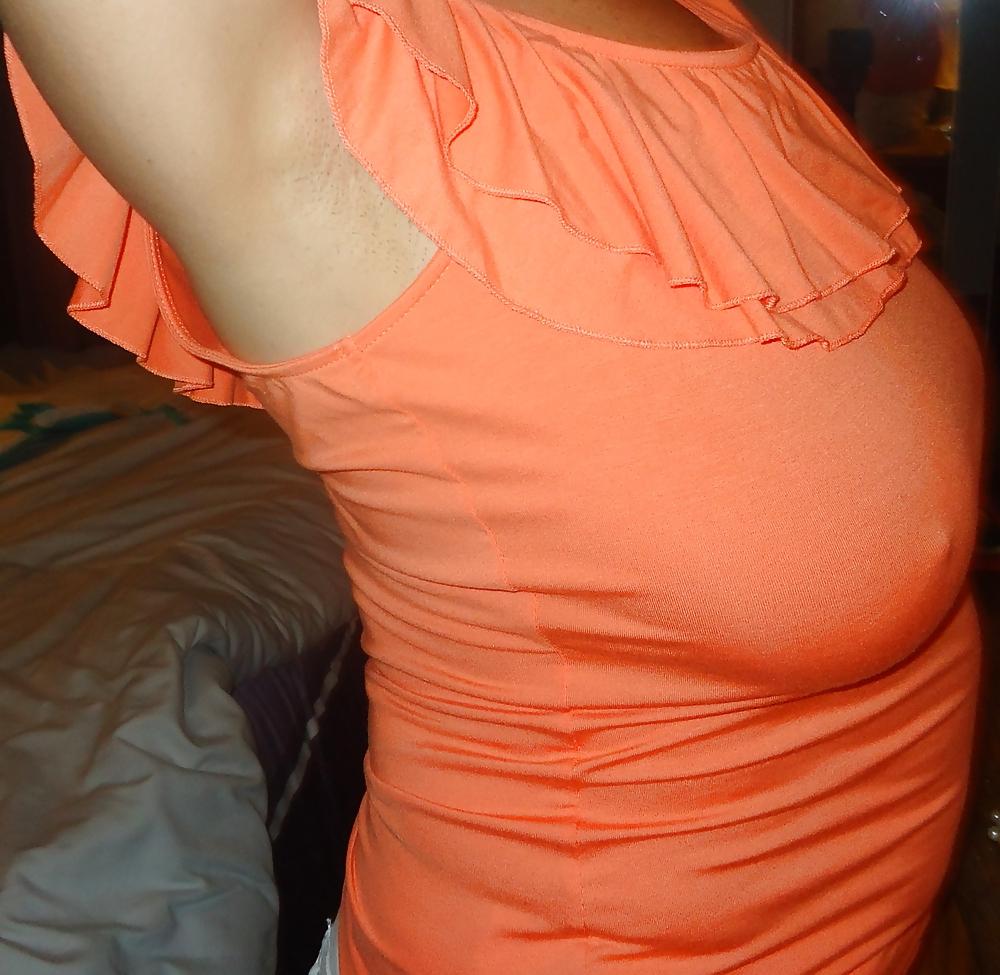 6P Wifes Nice Tits And Nipples In Shirt