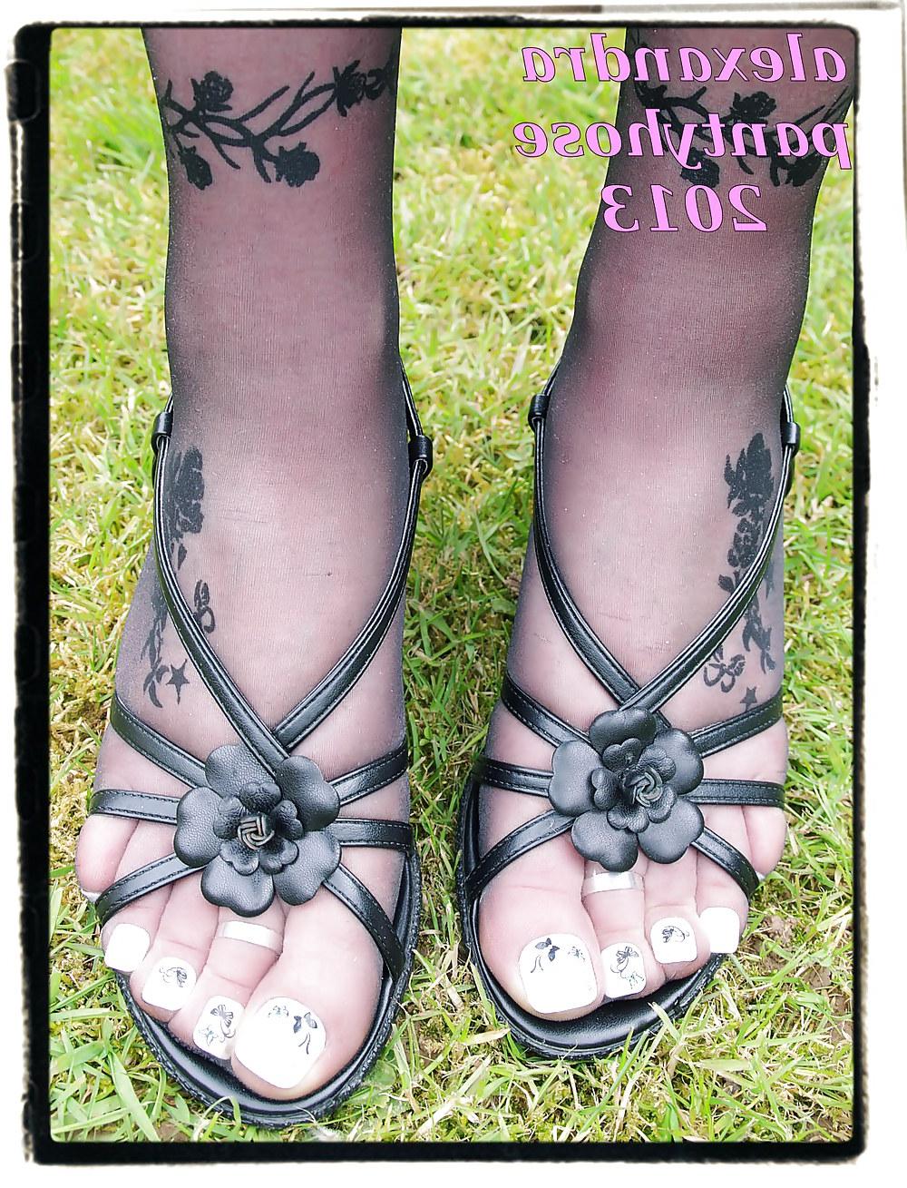 25P My legs and feet pantyhose  close up extreme