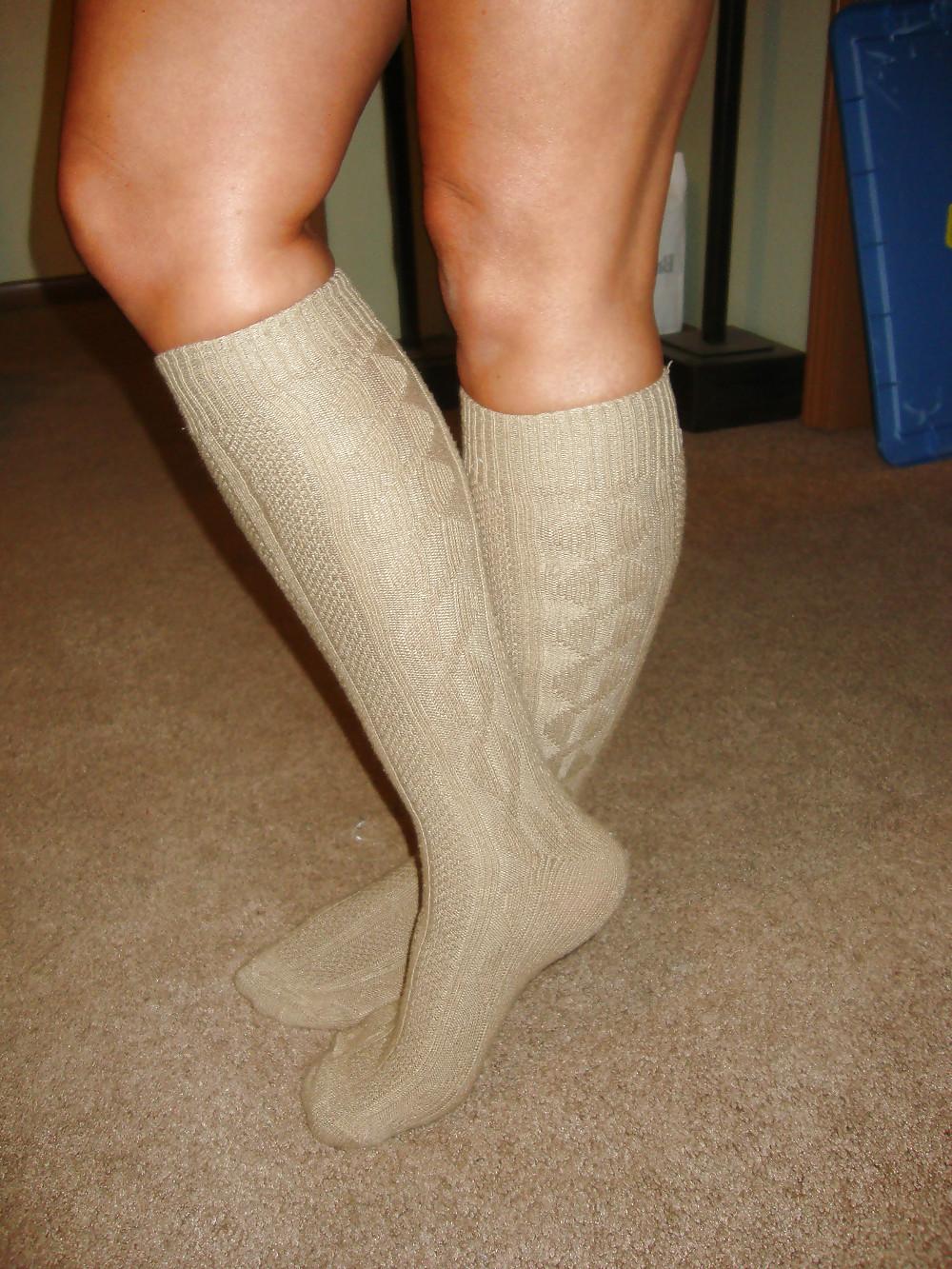 11P Tan Knee Highs