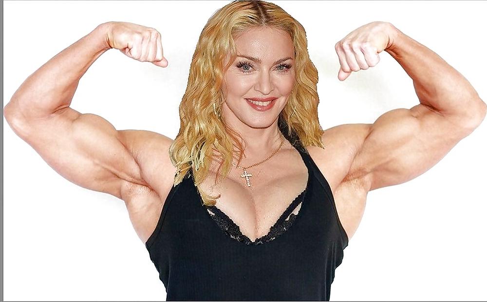 22P Fakes Muscular Madonna