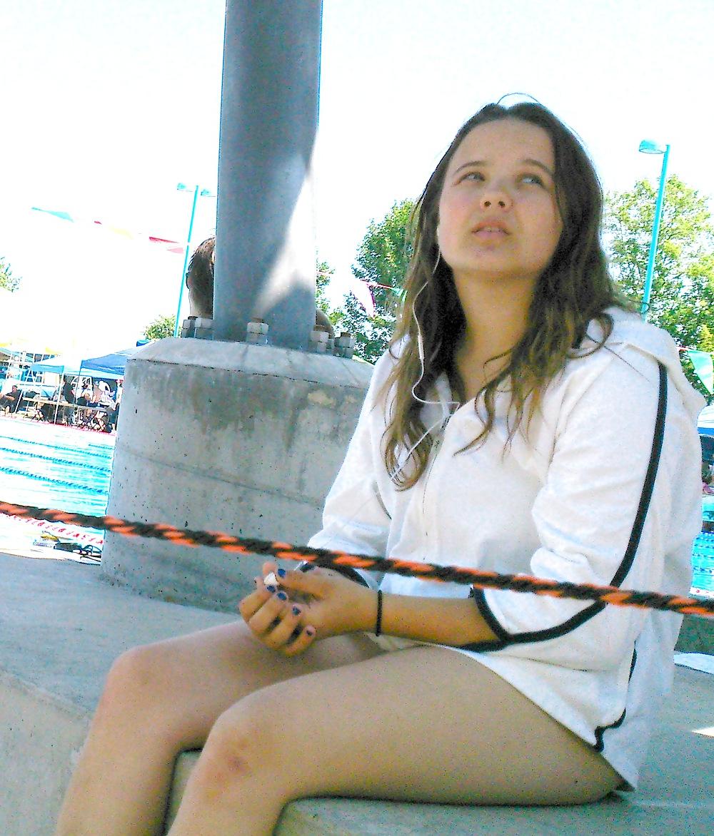 16P Nice Asses at the Swimming Pool 9 - 2 Girls hanging out