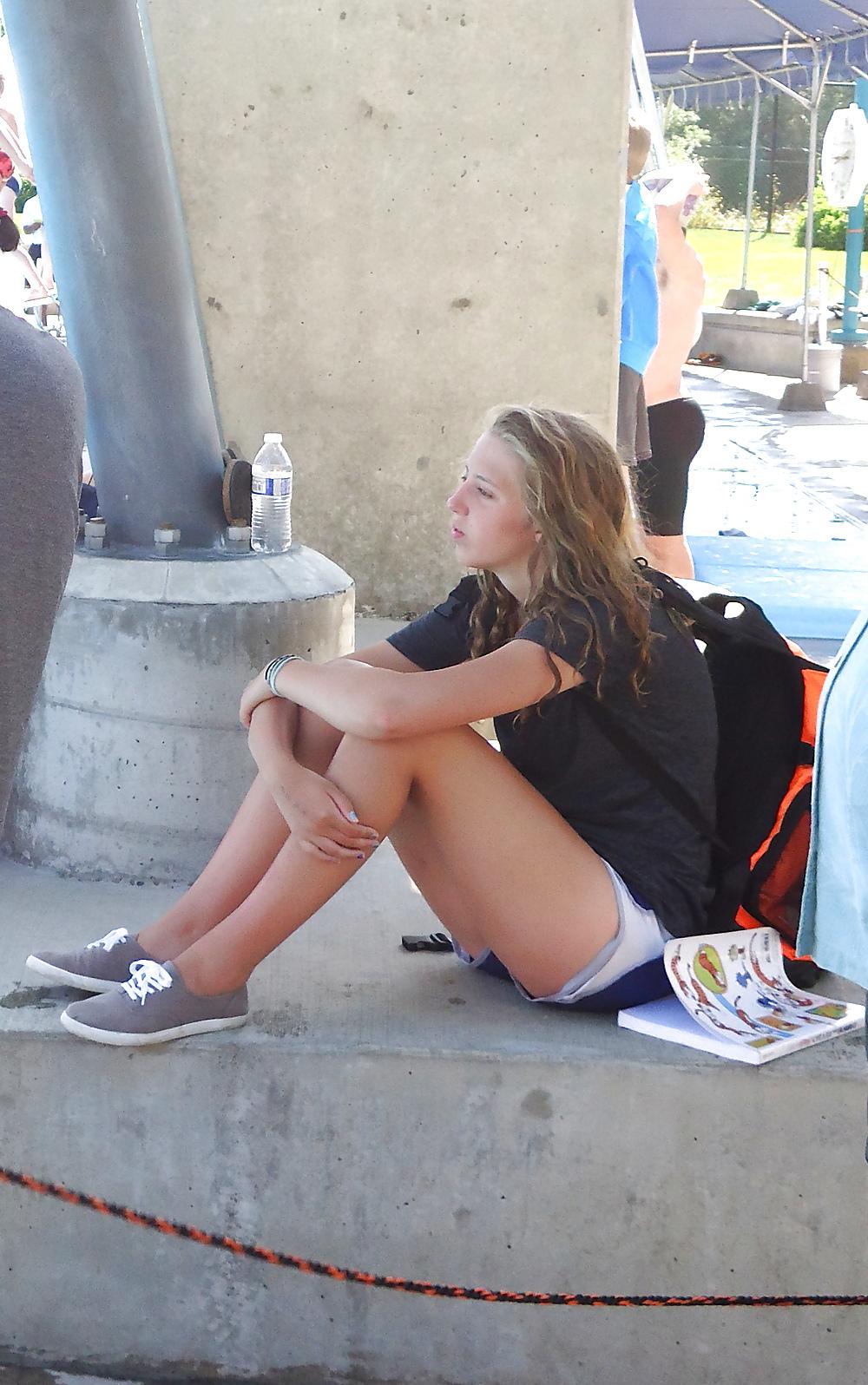 16P Nice Asses at the Swimming Pool 9 - 2 Girls hanging out