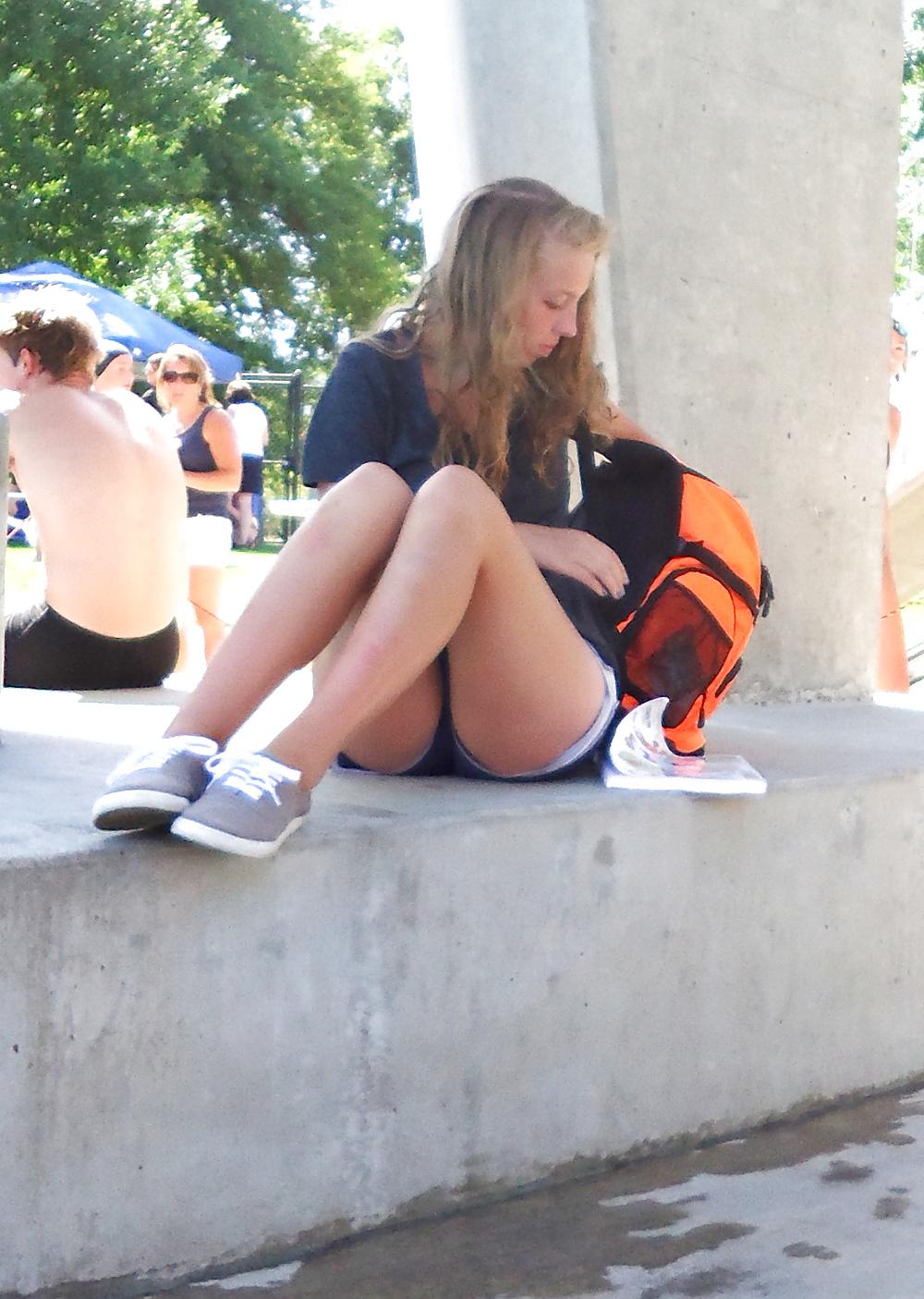 16P Nice Asses at the Swimming Pool 9 - 2 Girls hanging out