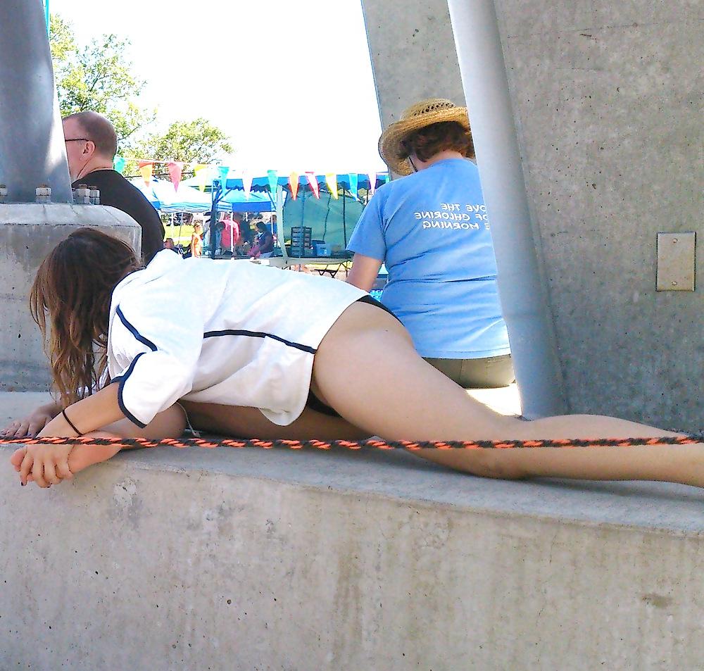 16P Nice Asses at the Swimming Pool 9 - 2 Girls hanging out