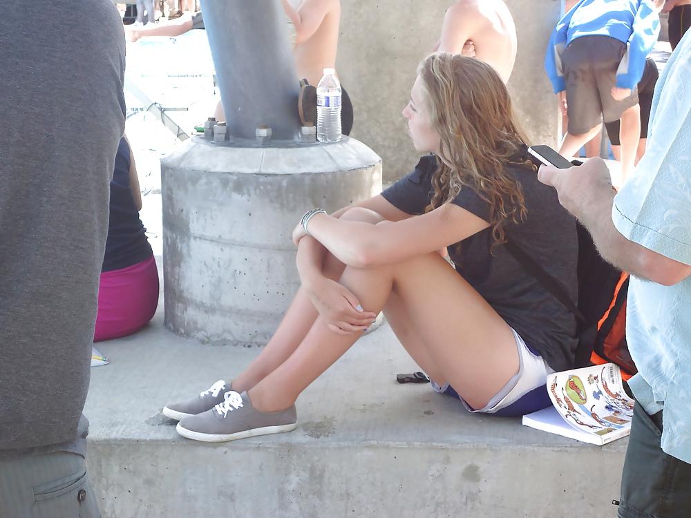 16P Nice Asses at the Swimming Pool 9 - 2 Girls hanging out