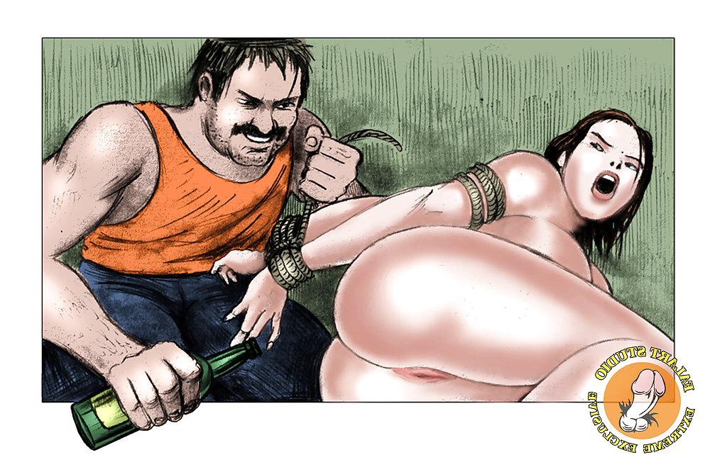 20P The innocent girl is knocked out, tied up, and fucked