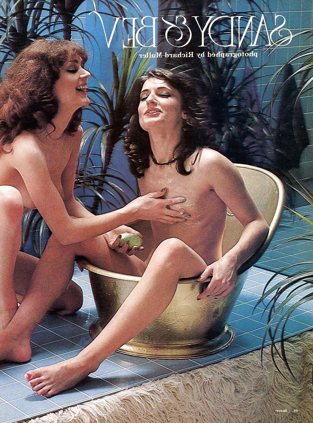 25P Reminiscent Vintage Retro Teens Lesbians Stockings Natural 2