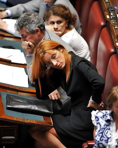 23P Brambilla Italian tourism ex minister and her stockings