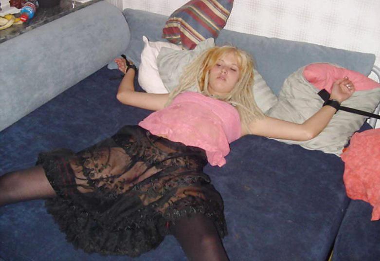 25P Restraint and bound woman
