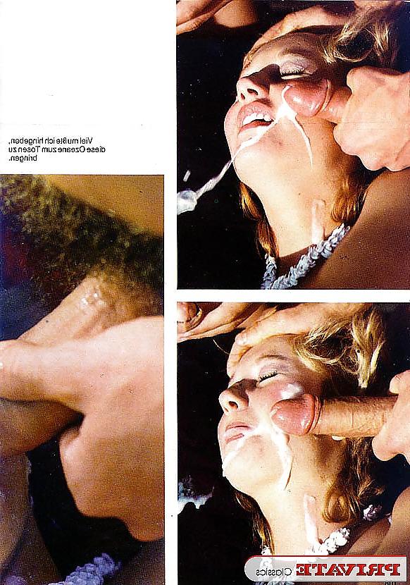 25P SH Retro Cum on ladies face