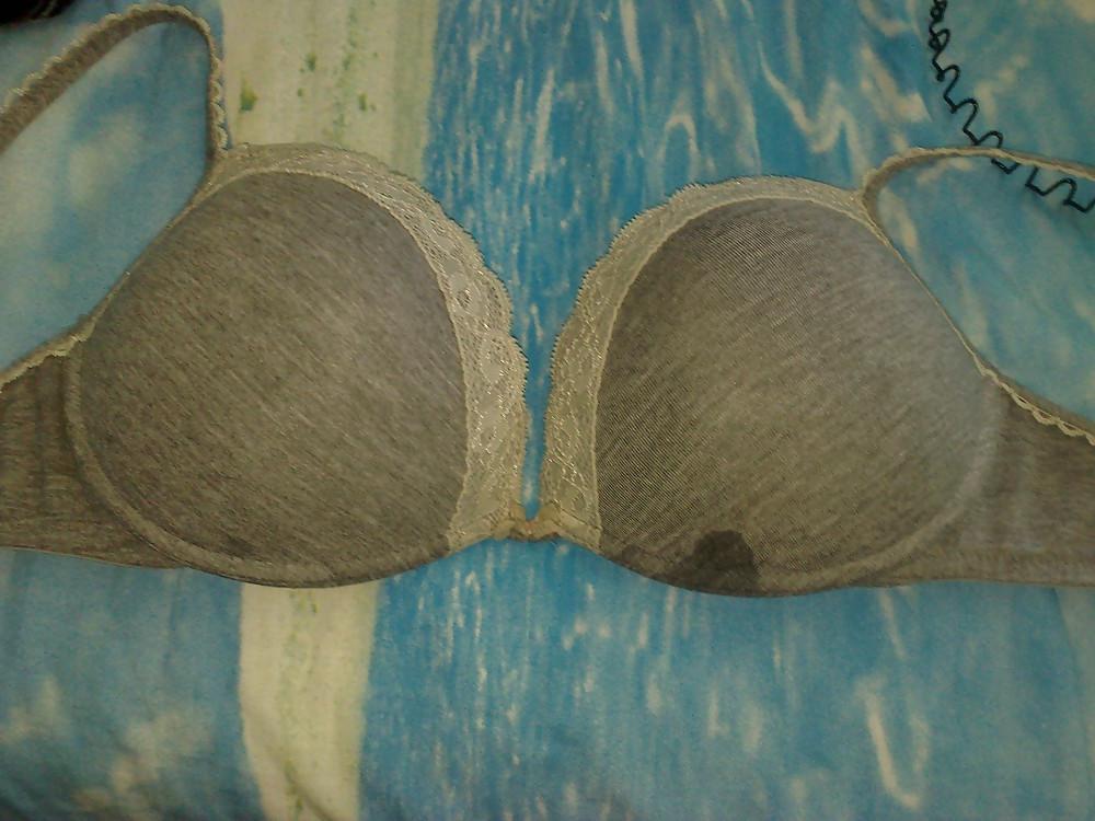 7P My Ex Girlfriend Bras - Dryed Cum and Pre-Cum
