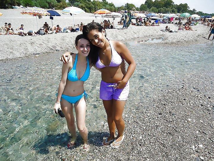 25P Giorgia young italian bikini teen with hard nipples