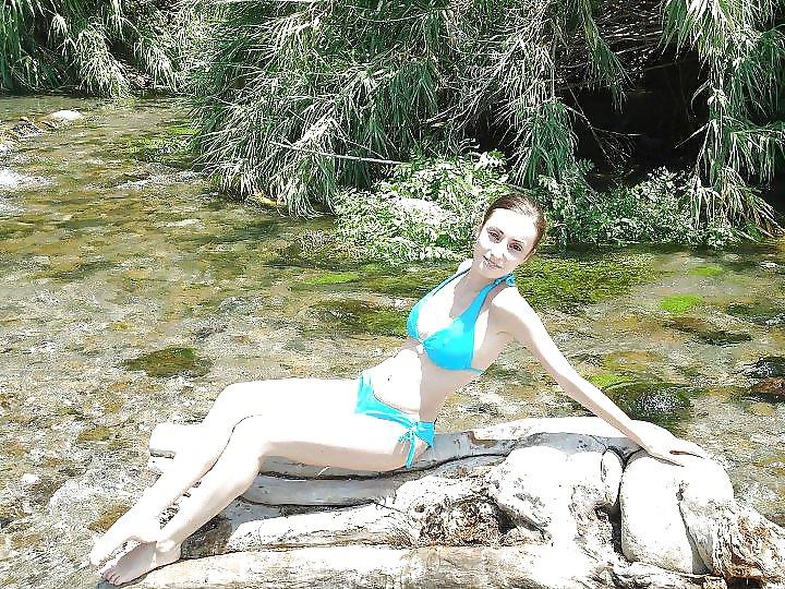 25P Giorgia young italian bikini teen with hard nipples