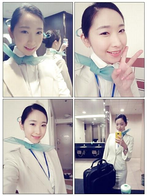 19P Korean air hostess creampie fuck