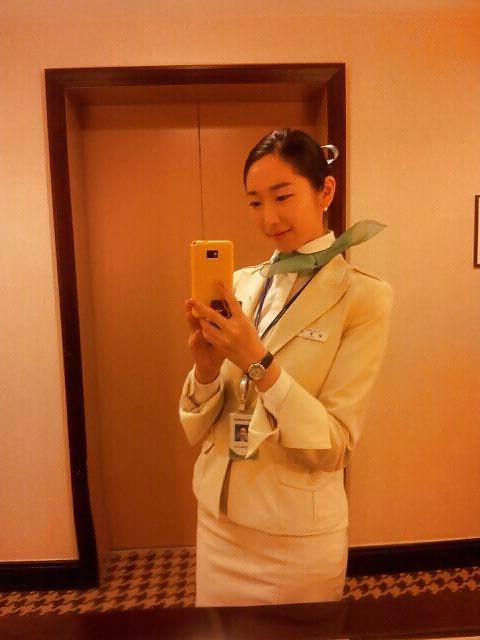 19P Korean air hostess creampie fuck