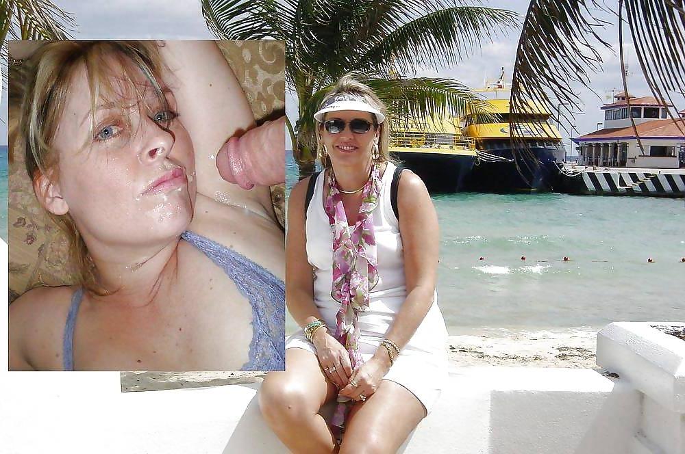 25P More mature women posing and being used