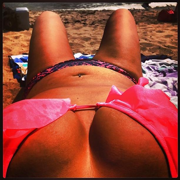 5P working on her tan