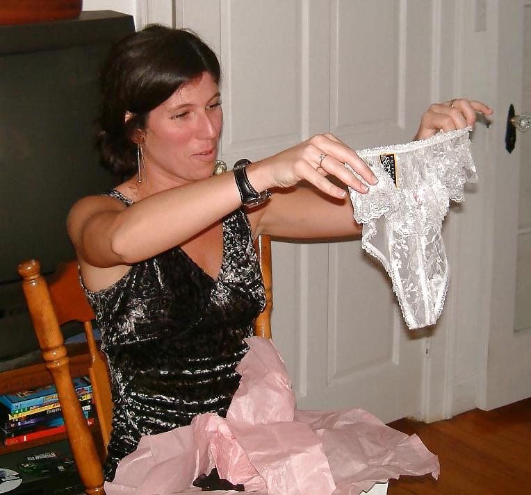 12P Should I put these Crotchless Panties on?