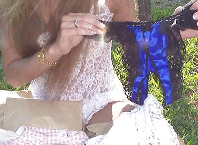 12P Should I put these Crotchless Panties on?