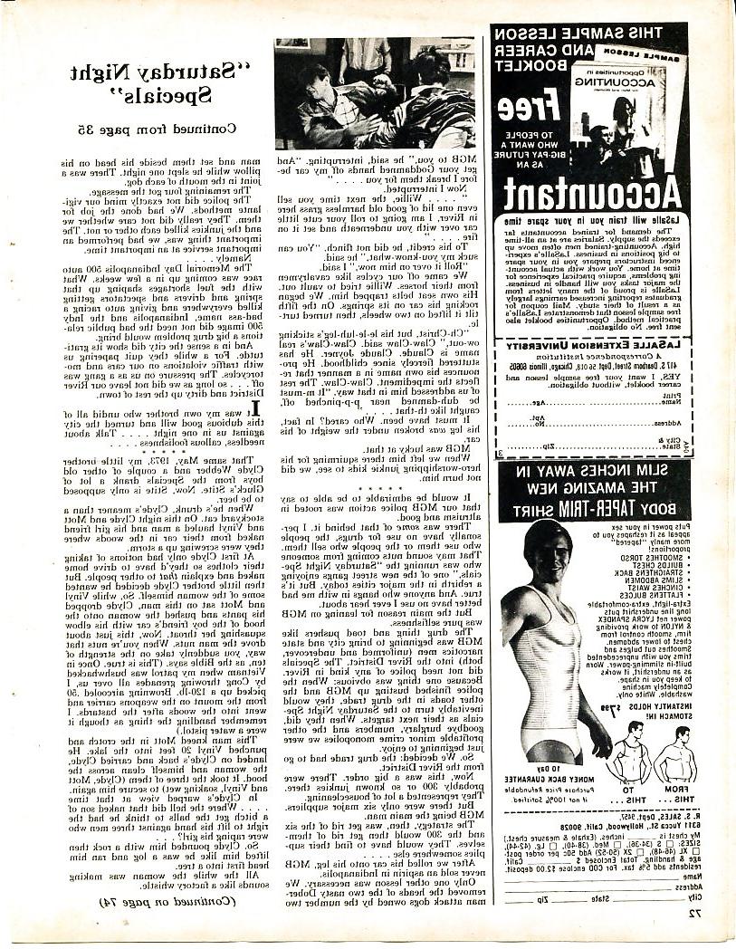 25P Vintage Magazines Stag - 1975 August
