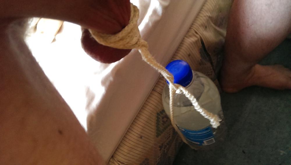 5P Lifting a weight with my cock and balls