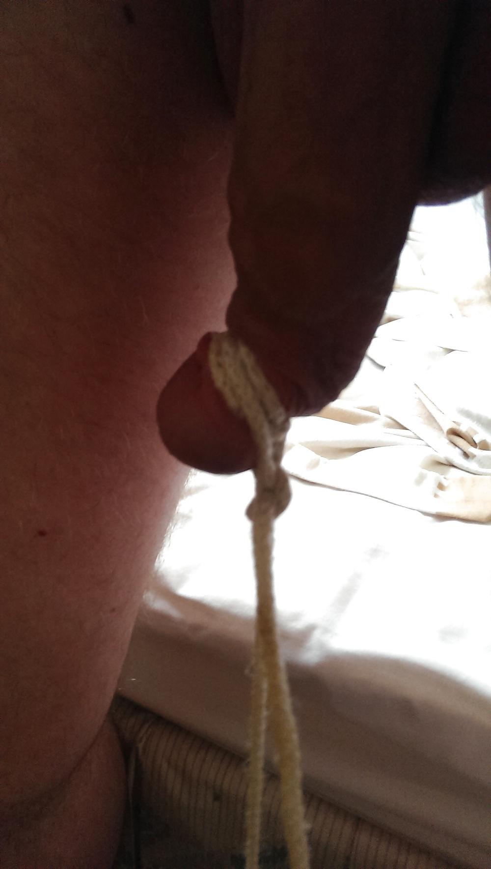 5P Lifting a weight with my cock and balls
