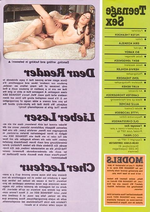 25P Vintage Magazines Teenage Sex 02 - 1977
