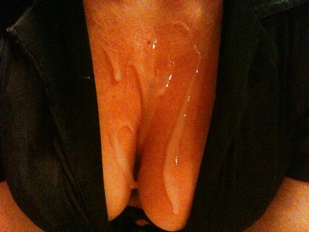 12P My wife covered in my HUGE load of cum