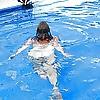 10P My beautiful friend Lucy in the Pool