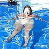 10P My beautiful friend Lucy in the Pool