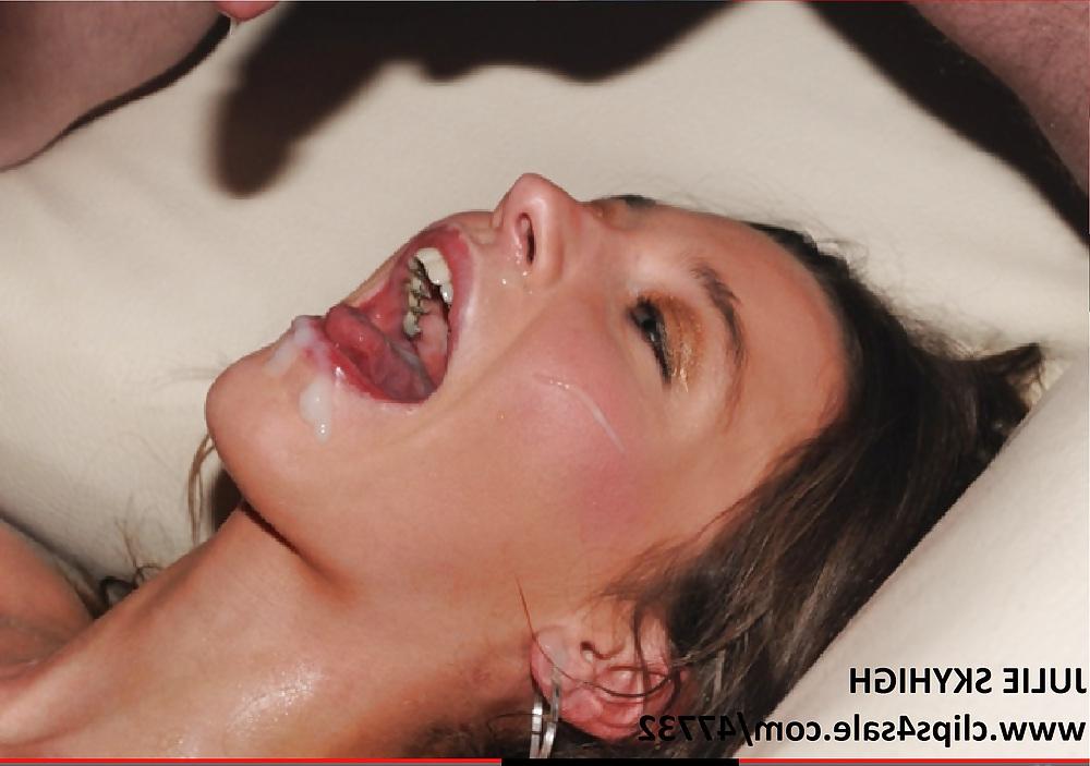 8P Julie skyhigh french cumshot orgy & creampie 