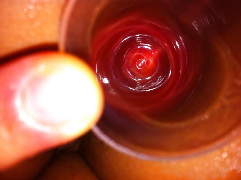 23P TOPBICHE anal gape with plastic tube... deep  deep deep....