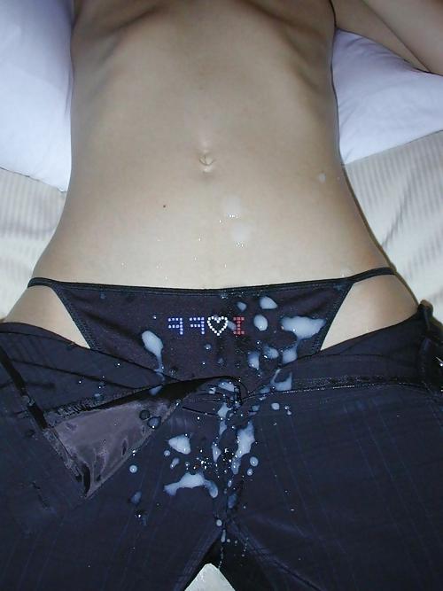 25P Cum on Clothes