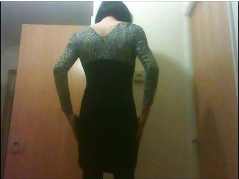 5P Crossdressing slut shows of new dress