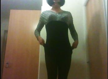 5P Crossdressing slut shows of new dress