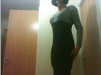 5P Crossdressing slut shows of new dress