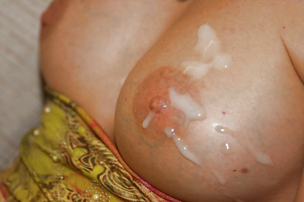 25P Cum on Tits