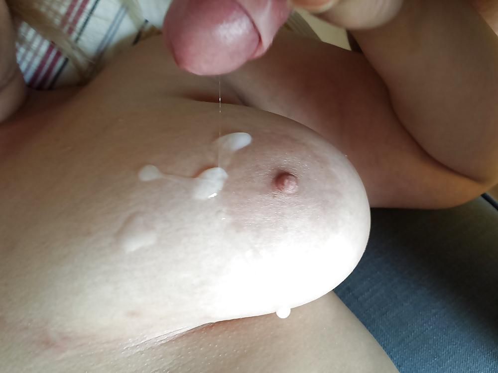 25P Cum on Tits