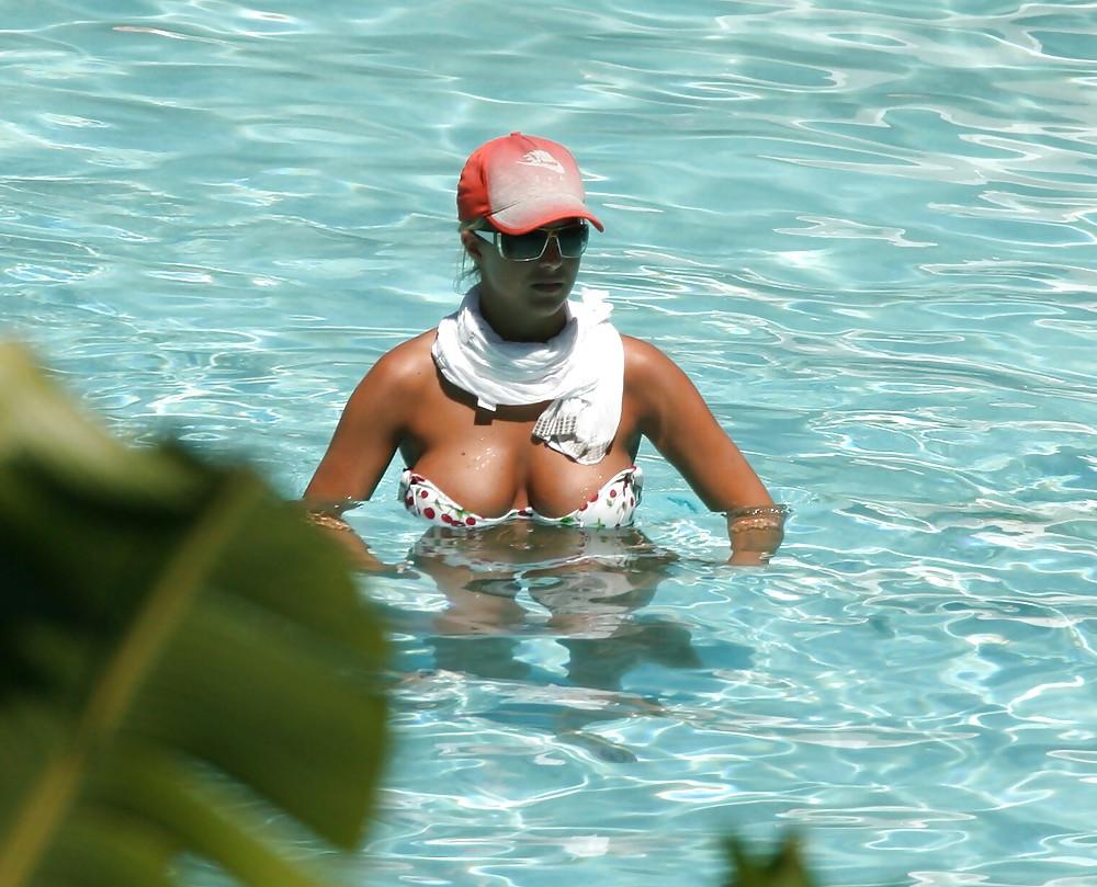 25P Gemma Atkinson Bikini Candids at Pool in Miami
